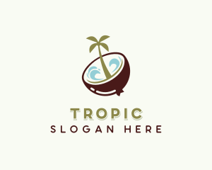 Healthy Organic Coconut logo design