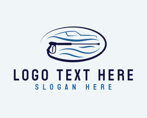 Cleaning Services - Pressure Washing Car logo design