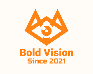 Orange Eye Fox logo design