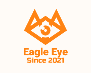 Orange Eye Fox logo design