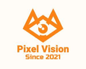 Orange Eye Fox logo design