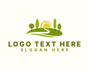 Valley - Eco Park Trees logo design