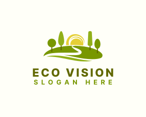 Eco Park Trees logo design