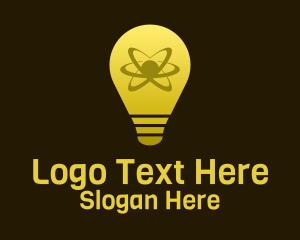 Atom Light Bulb Logo