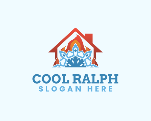 House Cooler Thermostat logo design