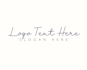 Photograhpy - Elegant Cursive Signature logo design