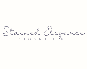 Elegant Cursive Signature logo design