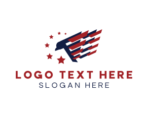 State - American Patriot Eagle logo design