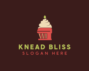 Knead - Baker Cupcake Mixer logo design