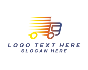 Highway - Fast Cargo Trucking logo design