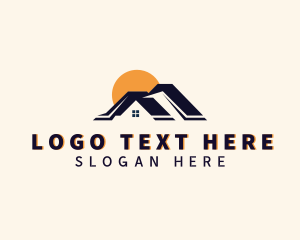 Home - Residential Home Roofing logo design