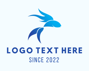 Aquarium - Blue Pet Fish logo design