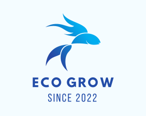 Aquaponics - Blue Pet Fish logo design