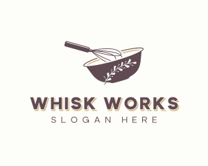 Culinary Bakery Whisk logo design