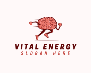 Active - Running Active Brain logo design