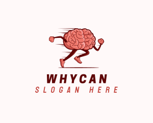 Mind - Running Active Brain logo design