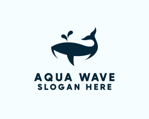 Oceanic - Whale Marine Aquarium logo design