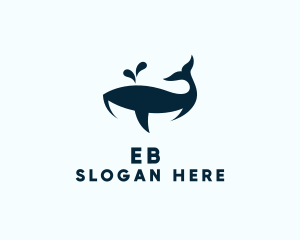 Lazy - Whale Marine Aquarium logo design