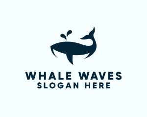 Whale - Whale Marine Aquarium logo design