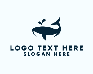 Stingray - Whale Marine Aquarium logo design