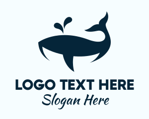 Aquarium - Whale Marine Aquarium logo design