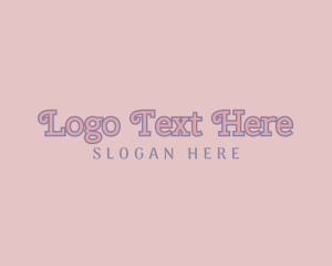 Chic - Cute Playful Pink Wordmark logo design