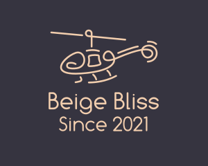Beige Chopper Line Art logo design