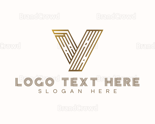 Luxury Modern Letter V Logo