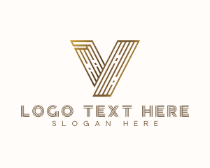 Enterprise - Luxury Modern Letter V logo design