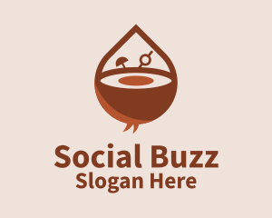 Brown Coconut Drink  Logo