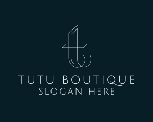 Elegant Boutique Letter T logo design