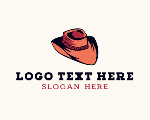 Millinery - Western Cowboy Hat logo design