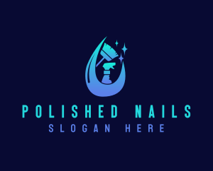 Cleaning Tool Sanitation logo design