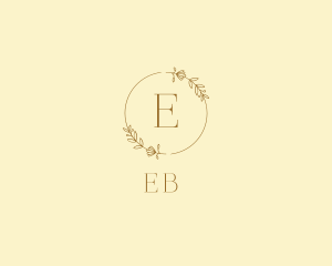 Wedding Planner - Golden Wedding Wreath logo design