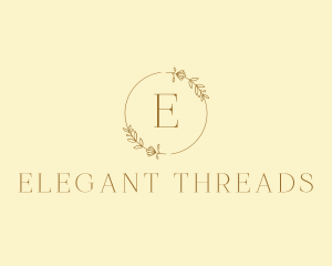 Golden Wedding Wreath logo design