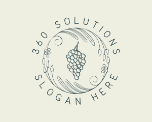 Natural Grapes Winery logo design