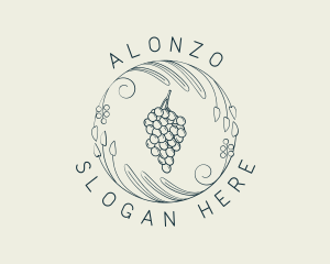 Natural Grapes Winery logo design