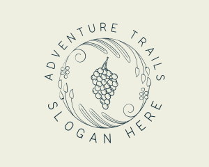 Natural Grapes Winery logo design