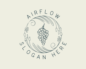 Natural Grapes Winery logo design