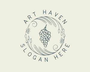 Natural Grapes Winery logo design