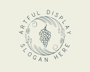 Natural Grapes Winery logo design