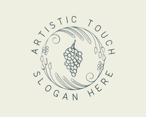 Natural Grapes Winery logo design