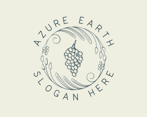 Natural Grapes Winery logo design