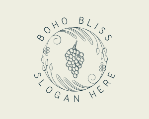 Natural Grapes Winery logo design