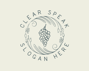 Natural Grapes Winery logo design