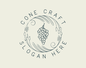 Natural Grapes Winery logo design