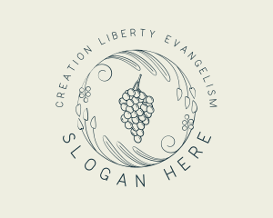 Natural Grapes Winery logo design