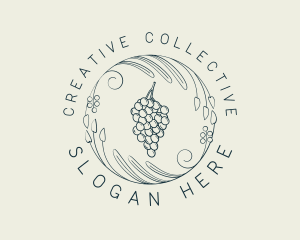 Natural Grapes Winery logo design