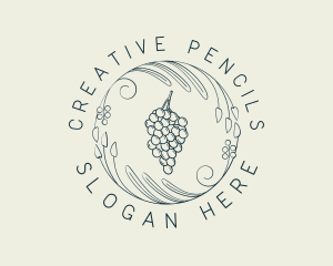 Natural Grapes Winery logo design