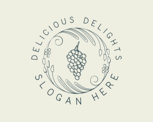 Natural Grapes Winery logo design